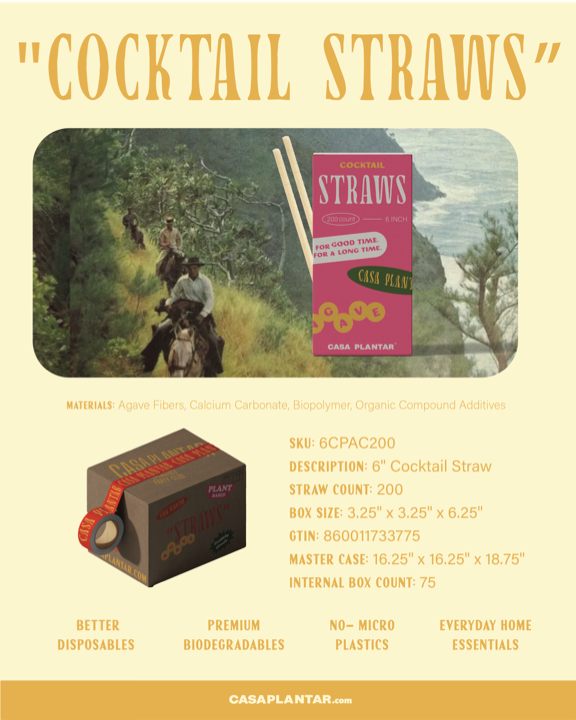 
                  
                    6" Cocktail Straw - 200 count
                  
                