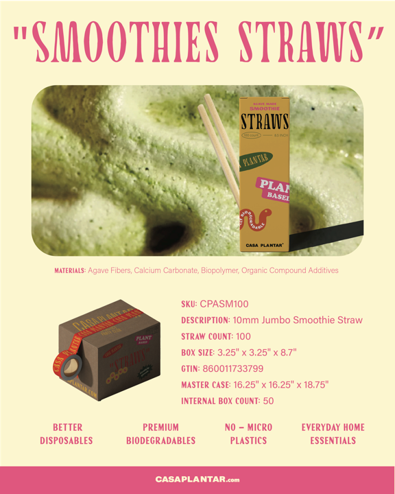 
                  
                    8" Smoothie Straw - 100 count
                  
                